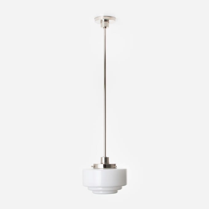 Hanglamp Getrapt Ø 25 20's Nikkel - Art Deco Trade
