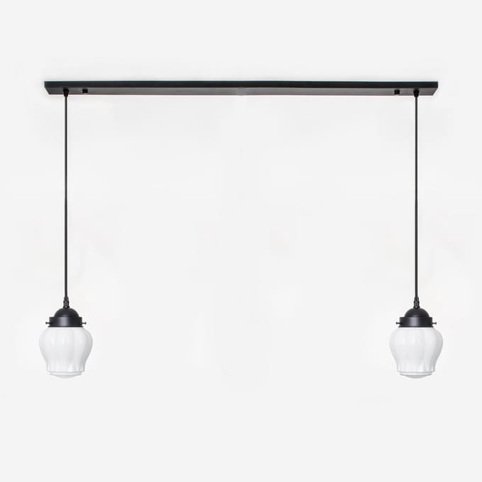 2 x Eden lampen aan plafondbalk Moonlight - Art Deco Trade