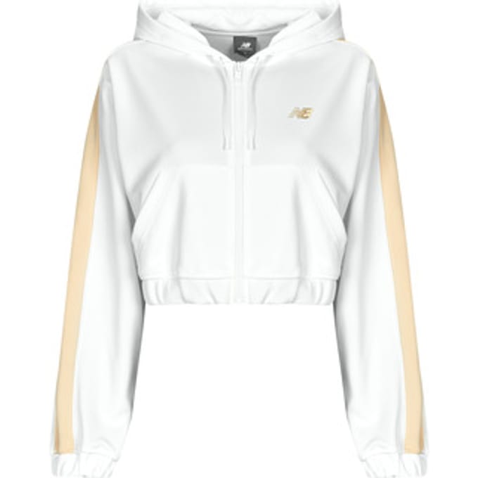 New Balance Interlock Full Zip Trainingspakken Dames - Grijs - Maat M - Leer