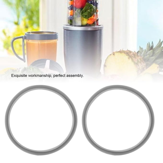 2 STKS Nieuwe Vervangende Pakkingen Rubberen Afdichtring Voor Nutri bullet 900W Juicer gray