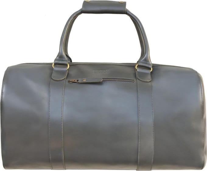 Buckle & Seam Willow Weekender reistas leer 50 cm - anthrazit