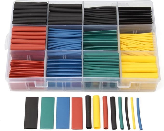 OTRONIC® 530 Stuks Kleurrijke Krimpkous set in doos