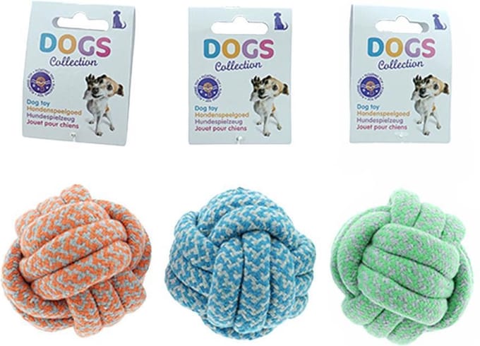 Dogs Collection speelbal hond 8 cm assorti