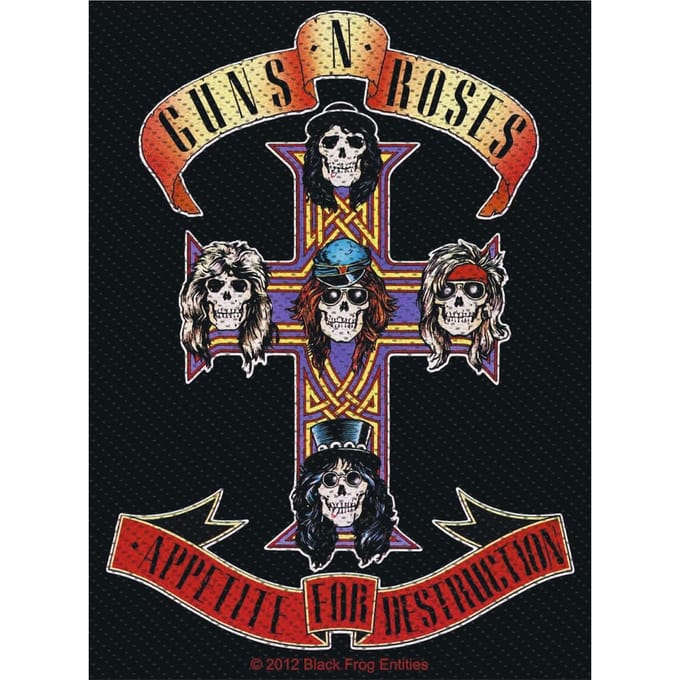 Guns N' Roses Patch - Appetite - voor Geen - standaard
