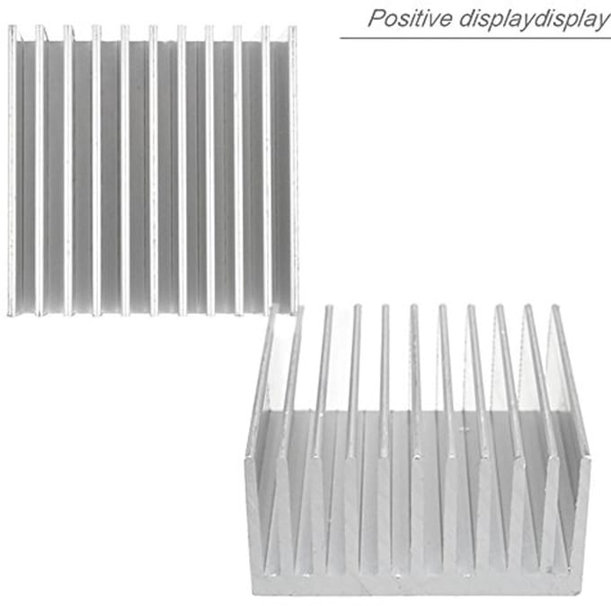 Aluminium Heatsink Radiator voor CPU en Elektronische Componenten 40 x 40 x 20mm - 2 Stuks