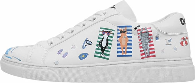DOGO Ace Dames Sneakers - Cats on the Beach 38