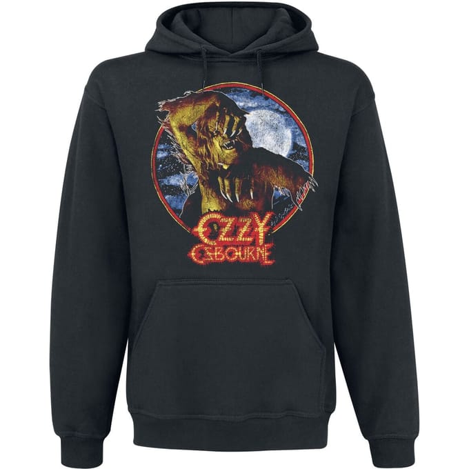 Ozzy Osbourne Trui met capuchon - Bark At The Moon - M - voor Mannen - zwart
