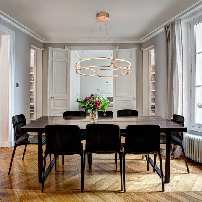 Schuller Valencia Colette hanglamp, roségoud
