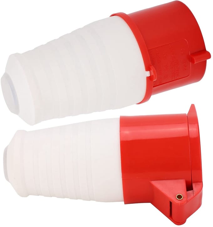 Allecto - Industriële 5-Pin Stekker Set - Driefasig - Explosieveilig - 32A - 220/380V - Waterdicht - Elektriciteit