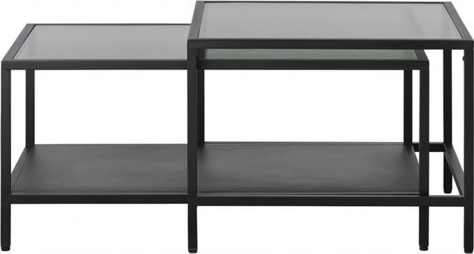 Nordic Home - Olan glazen salontafel - zwart