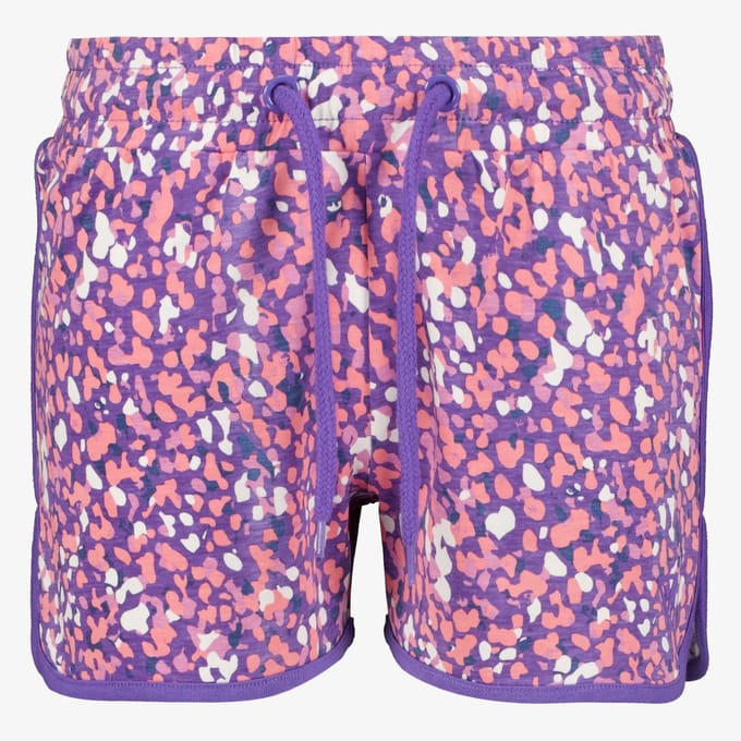 Osaga meisjes sweat short met print paars - Maat 164