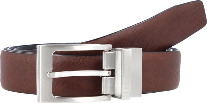 Ted Baker Riem KARMER Reversible Leather Belt W85 Xchocolate Donkerbruin