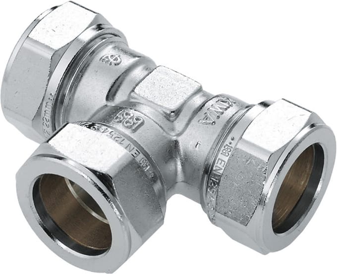 BONFIX 82452 T-stuk 12 mm. vertind
