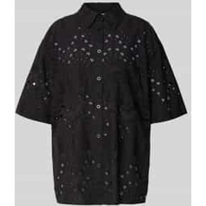 Relaxed fit overhemdblouse van puur katoen, model 'baylor'