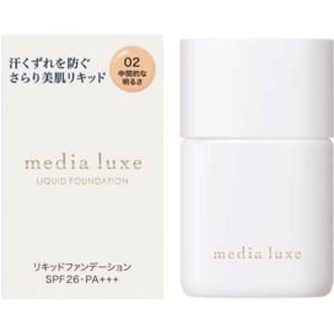 Kanebo - Media Luxe Liquid Foundation SPF26 PA+++ 02 Medium Light - 25ml