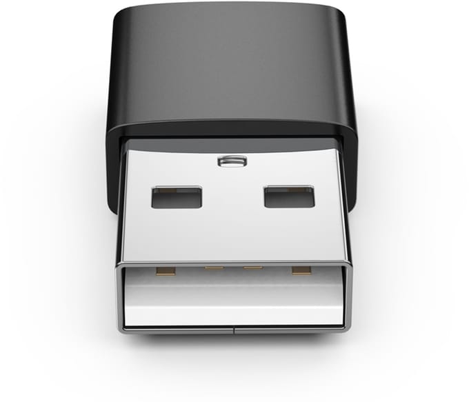 USB-A (mannelijk) naar USB-C (vrouwelijk) adapter
