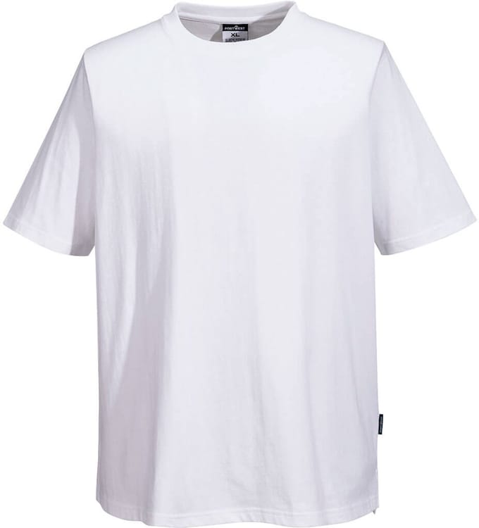 Portwest Katoen MeshAir Koks T-Shirt C195 - Wit - S