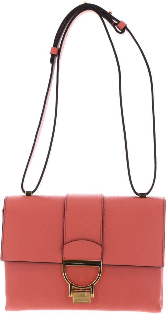 COCCINELLE Leren Schoudertas Arlettis Handbag Geranium Oranje