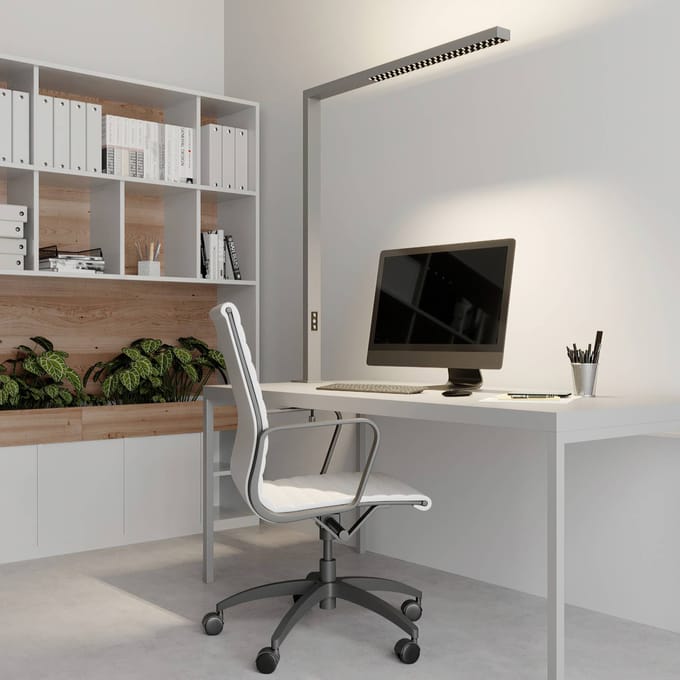 Arcchio LED klemlamp Jolinda, zilver, metaal, dimbaar