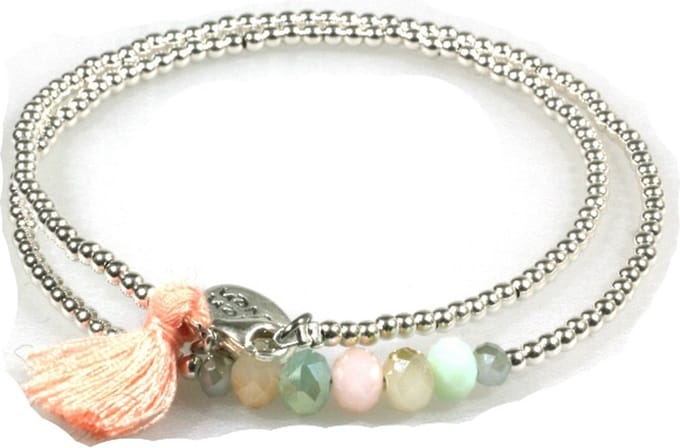 Heaven Eleven - 925 zilver wikkel met pastelkleurige details