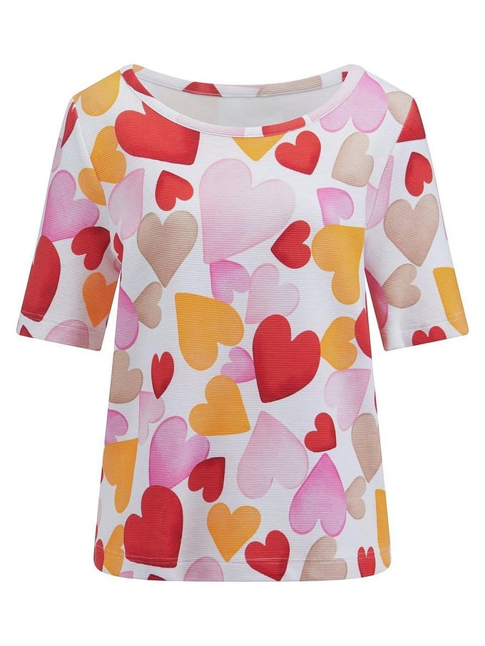 Shirt ronde hals Van Efixelle wit