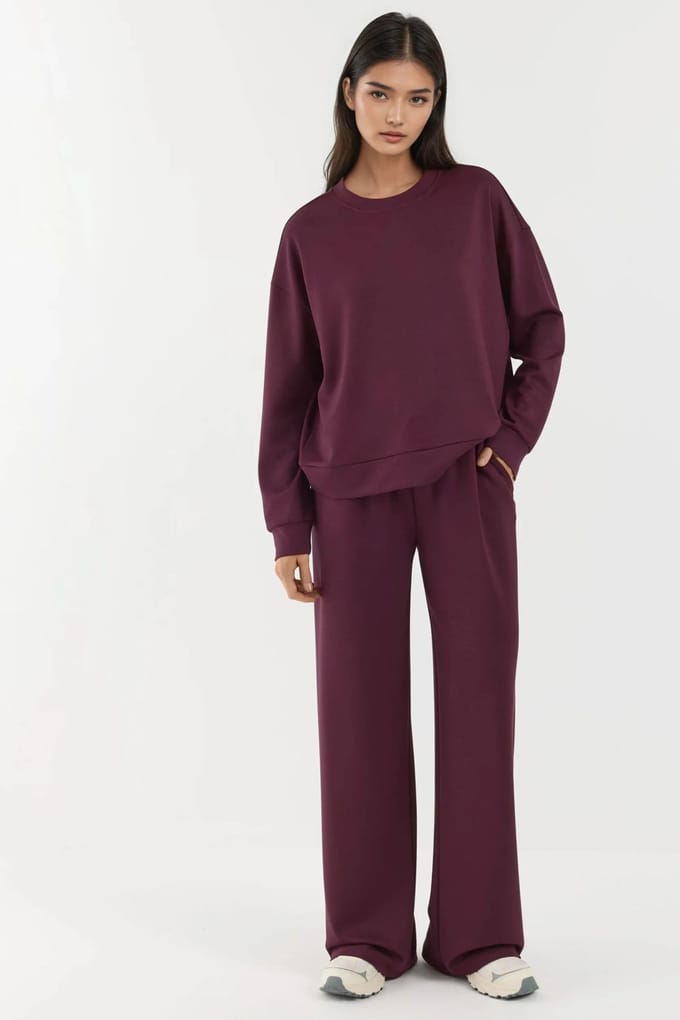 Zachte Modal Touch Wijde Leg Sweatpants