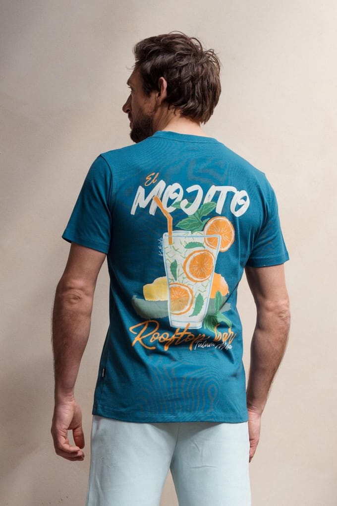 T-shirt Mojito Kultivate Blauw mt M-48