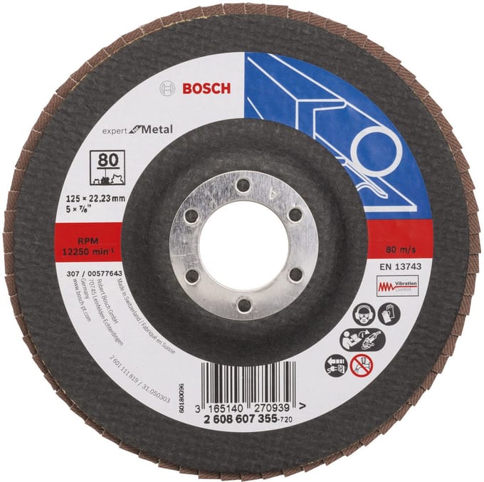 Bosch - Lamellenschuurschijf 125 mm, 22,23 mm, 80