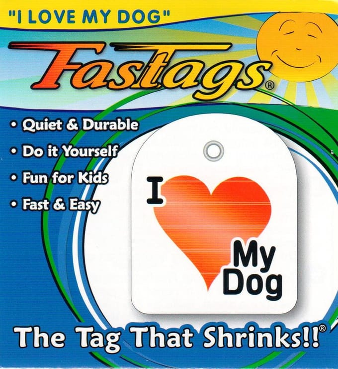 FasTags Hondenpenning om zelf te maken ‘I love my Dog’