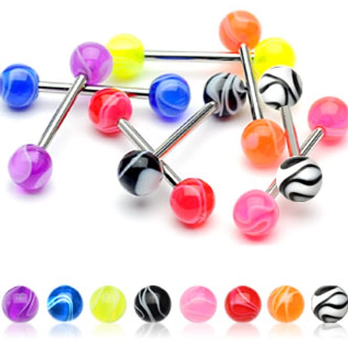 Piercing combi set 8 st. acryl 1.6x16 - LMPiercings
