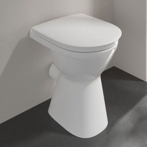 Villeroy & Boch Vicare flat-flush WC rimless, floor-standing 4684R001