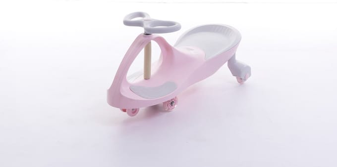 Wiggle Car Wiebelauto - LED Verlichting - Roze - Max. 50kg