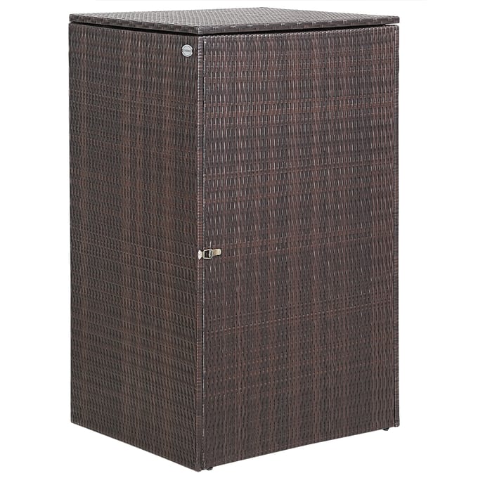 Casaria Containerberging -Polyrotan 115x80x65cm Deksel Slot 240l - Bruin