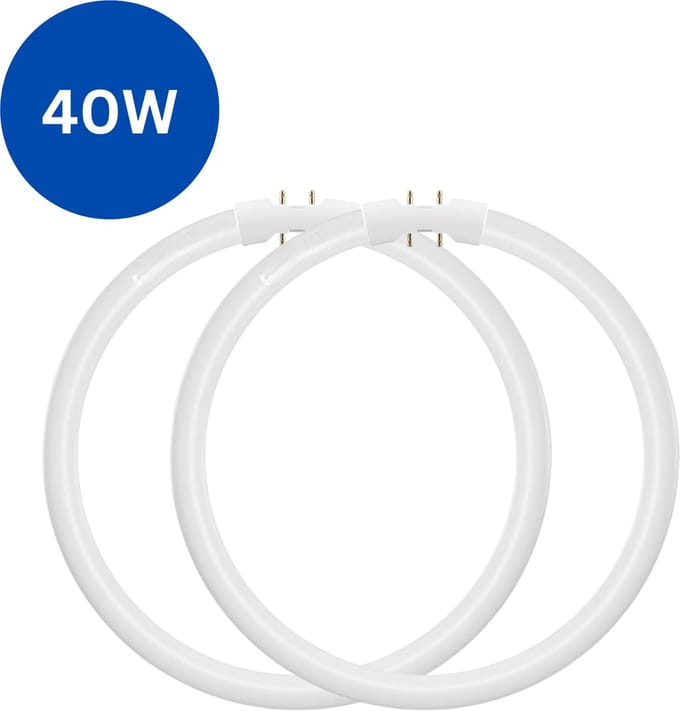 2x TL5 Ronde TL-buis 40W – 865 Koel Wit – 2GX13 (4-pins) Ø 30cm - 6500K