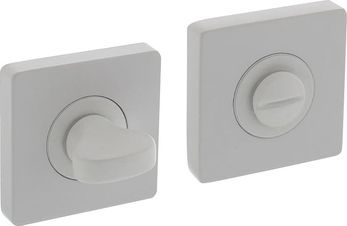 Intersteel Rozet met toilet-/badkamersluiting vierkant 55x55x10 mm wit