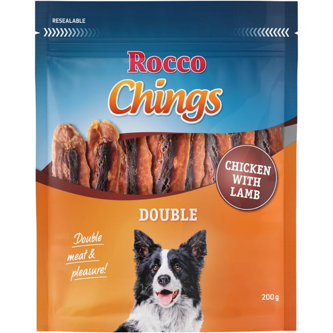 200g Kip en Lam Chings Double Rocco Hondensnacks