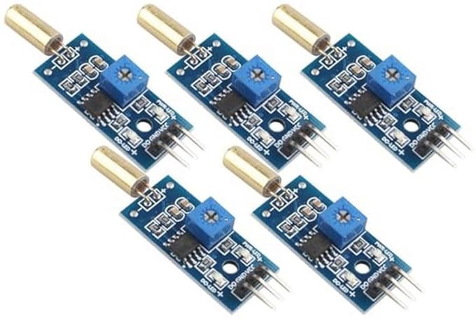 5Pcs Hoek Sensor Module SW-520D - Hoge Gevoeligheid en Digitale Schakelaar