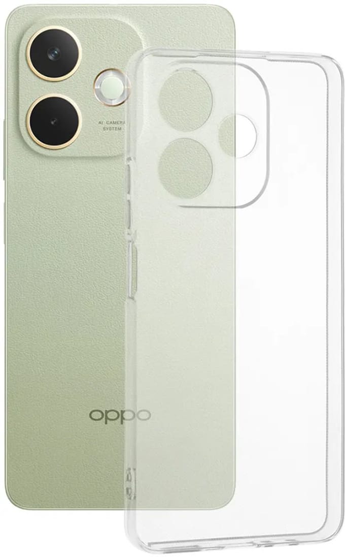 Hoesje geschikt voor Oppo A5 Pro - Techsuit Clear Silicone Back Cover - Transparant
