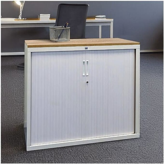 Topblad voor roldeurkast 120cmx45cm, robson eiken