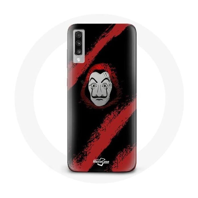Coque - La casa de papel - Samsung Galaxy A70 - Souple - Noir - Protection