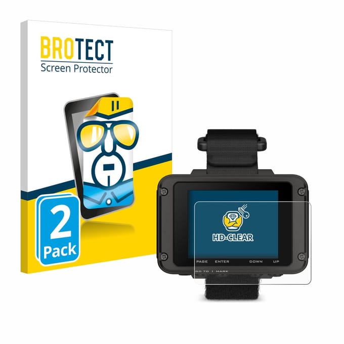 BROTECT - Screenprotector voor Garmin Foretrex 801 - Folie Beschermfolie transparant 2 Stuks