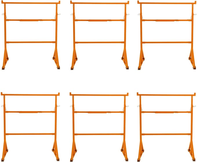 Metsersschraag - x 6 - oranje - 200 kg draagvermogen