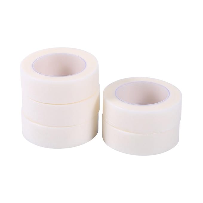 5 rouleaux de ruban adhésif médical pour extensions de cils white
