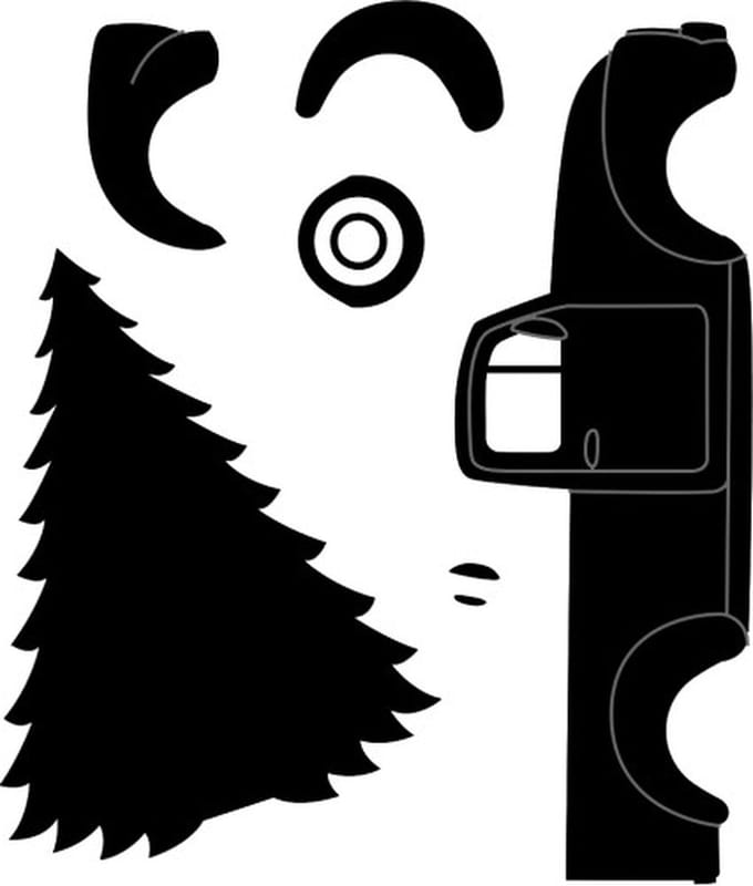 Snijmallen dennenboom 9x5,5 cm