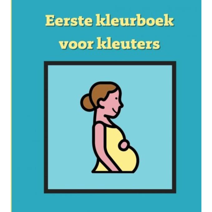Eerste Kleurboek Voor Kleuters :: Geboorte - Mieke Stevens