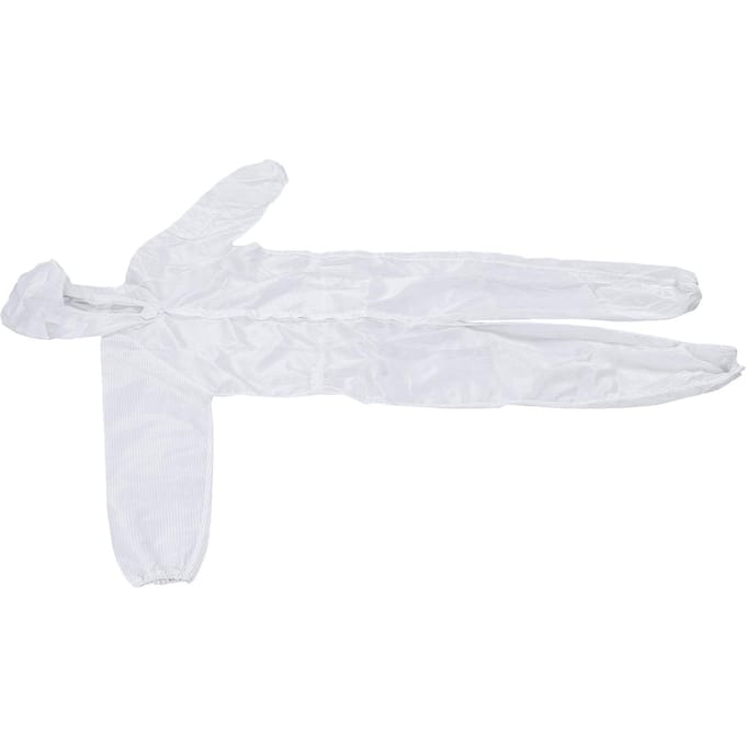 Beschermende overall polyester statisch resistent stofdicht deeltjesbestendig werkkleding voor SMT-werkplaats white