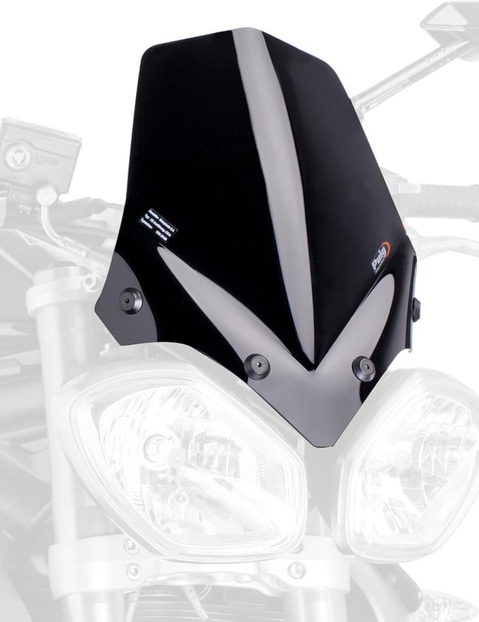 Motor Windscherm - Windgeleider - Bescherming Motor - Duurzaam Acryl - Standaard Maat - Zwart