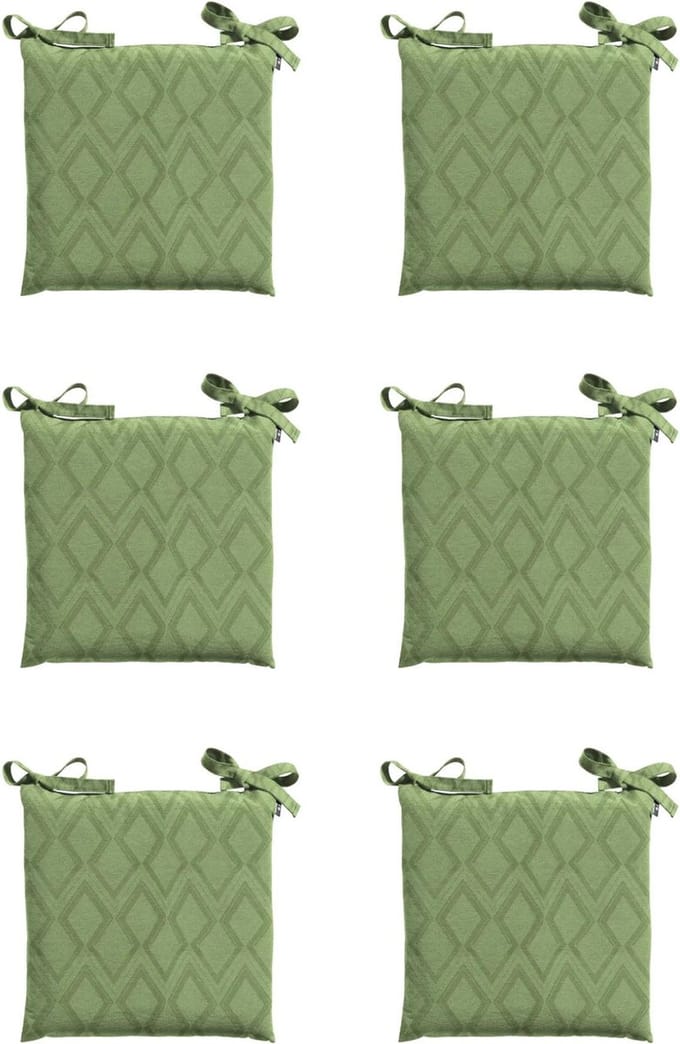 Madison - Zitkussen - Universeel - 6x - 46x46cm - Outdoor Graphic Sage