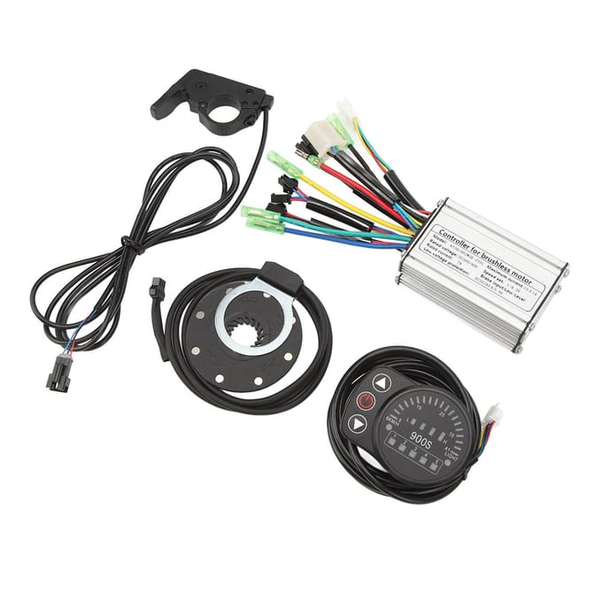 36V 48V 250W Elektrische Fiets Conversie Kit Motor Controller Duim Gashendel PAS Pedaalondersteuning Sensor gray