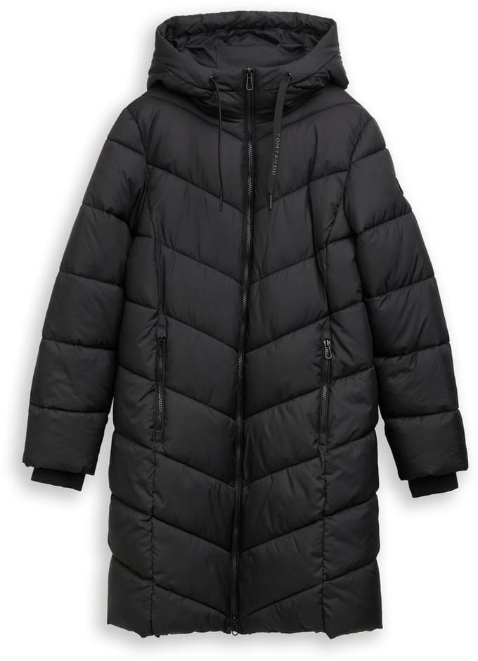 Tom Tailor - Pufferjas met capuchon - Maat XXL - deep black